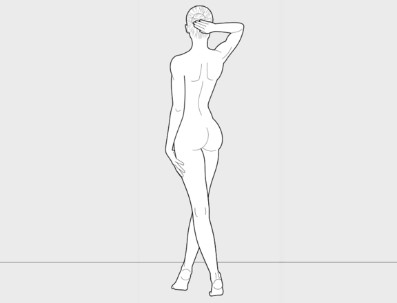 High Definition Liposuction nachher Rückenansicht, Plastische Chirurgie Berlin, AesthetiCum, Dr. Ahrens, Dr. Fritzsch